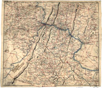 1864 Civil War map of the Lower Valley and surrounding areas
